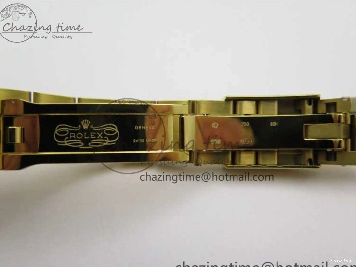 KKF Steel YG Dial Best 904L Edition 1:1 Green Bracelet YG Daytona on A7750 0410